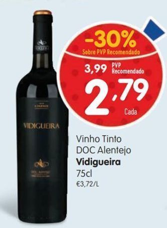 Minipreço Vinho tinto vidigueira promoção