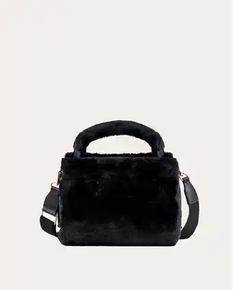 Naf Naf Bolso efecto pelo color negro promoção