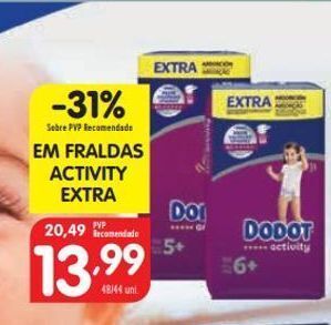 Minipreço Fraldas dodot promoção