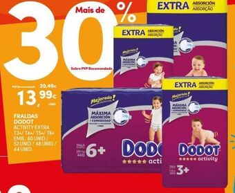 Continente Fraldas dodot promoção
