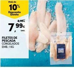 Continente Filé de peixe promoção