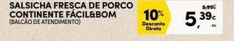 Continente Salsicha continente promoção
