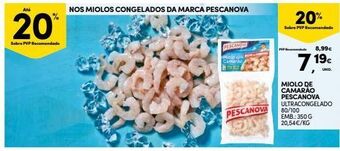 Continente Camarão pescanova promoção