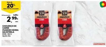 Continente Chouriço promoção