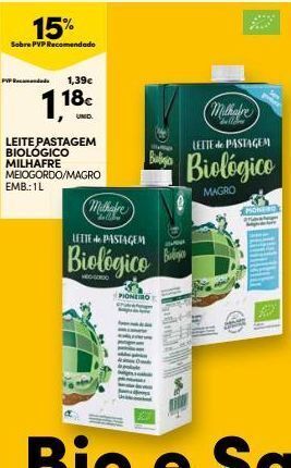 Continente Leite milhafre promoção