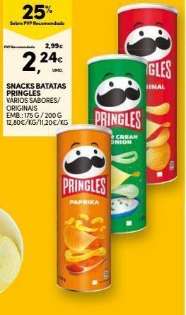 Continente Batata chips pringles promoção