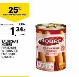 Continente Salsicha nobre promoção