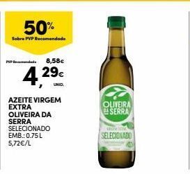 Continente Azeite virgem oliveira da serra promoção