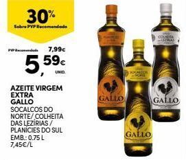 Continente Azeite virgem gallo promoção
