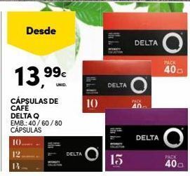 Continente Cápsulas de café delta q promoção