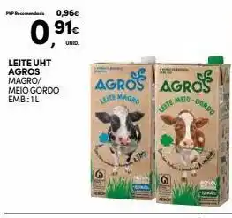Continente Leite agros promoção