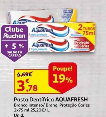 Auchan Pasta dentífrica aquafresh promoção