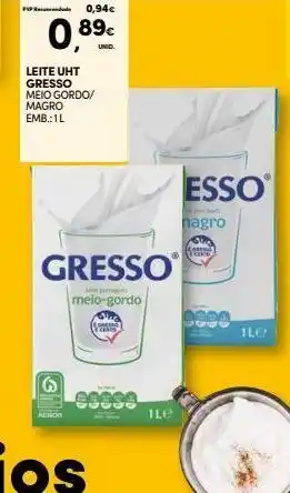 Continente Leite gresso promoção