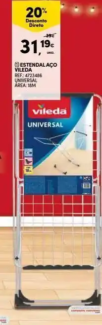 Continente Estendal vileda promoção