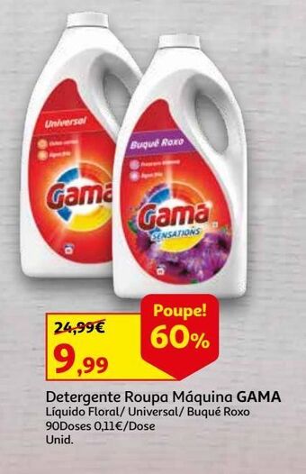 Auchan Det. roupa máq. líquido gama promoção