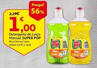 Auchan Detergente loiça manual superpop promoção