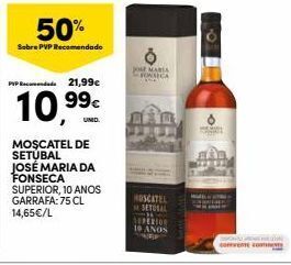 Continente Moscatel josé maria da fonseca promoção