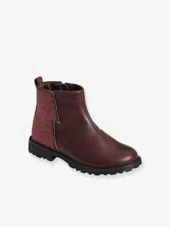 Vertbaudet Botas com purpurinas fantasia, para menina - castanho... promoção