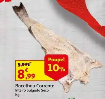 Auchan Bacalhau correnteinteiro kg promoção