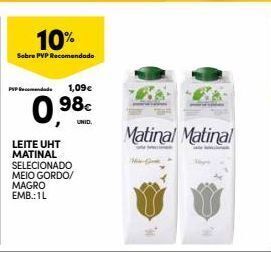 Continente Leite matinal promoção