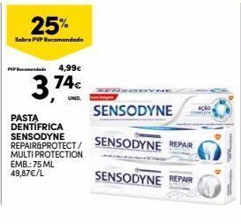 Continente Pasta de dentes sensodyne promoção