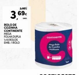 Papel toalha continente
