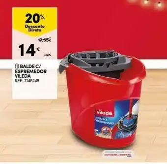 Continente Balde vileda promoção