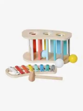 Vertbaudet Toc toc, xilofone 2 em 1 de madeira fsc® - multicolor promoção