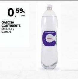 Continente Água com gás continente promoção