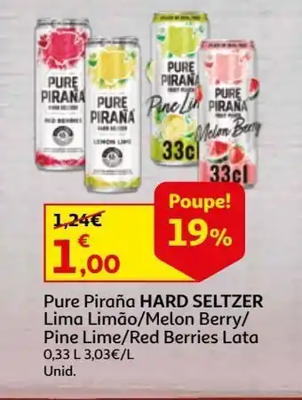 Auchan Hard seltzer pure piraña promoção