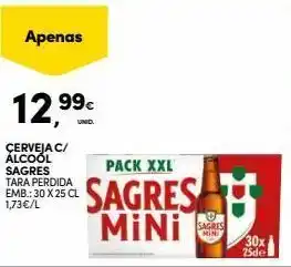Continente Cerveja sagres mini promoção