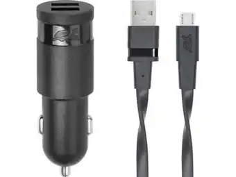 Carregador isqueiro rivacase 12w + cabo micro usb preto (va4222bd1)