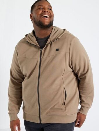 Kiabi Sweatshirt com capuz em piqué de algodão promoção