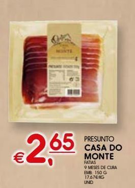 Meu Super Presunto casa do monte promoção