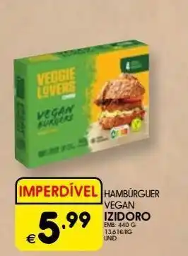 Meu Super Hamburguer vegetal izidoro promoção