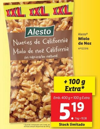 Lidl Nozes alesto promoção