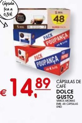 Meu Super Cápsulas de café dolce gusto promoção