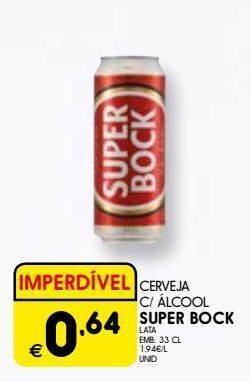 Lata de cerveja super bock