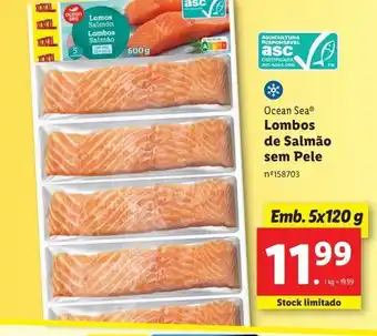 Lidl Lombo de salmão ocean sea promoção