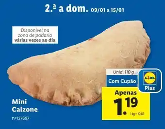Lidl Calzone de pizza promoção