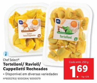 Lidl Massas chef select promoção