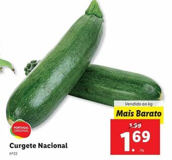 Lidl Curgete promoção