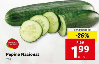 Lidl Pepinos promoção