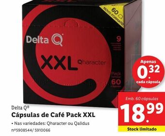 Lidl Cápsulas de café delta q promoção