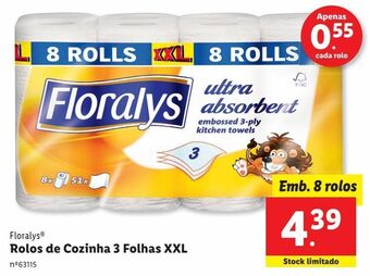 Papel toalha floralys