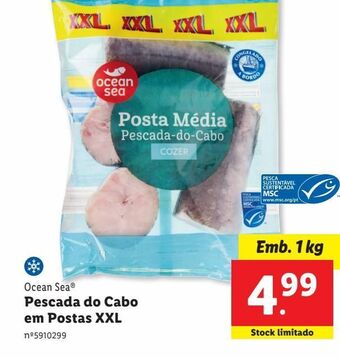 Lidl Peixe congelado ocean sea promoção