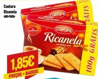Belita Biscoitos cuétara promoção