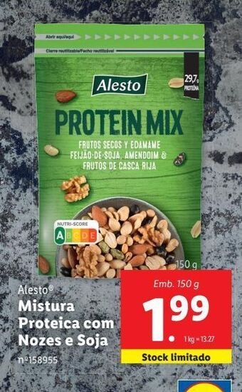 Lidl Frutos secos alesto promoção