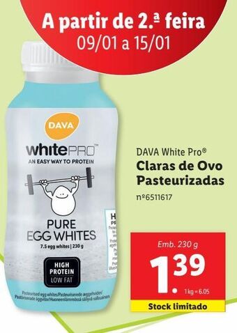 Lidl Claras de ovo promoção
