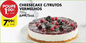 Pingo Doce Chaeesecake c/Frutos Vermelhos 700g promoção